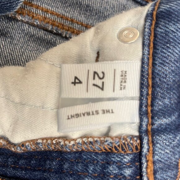 LOFT Women's Straight Leg Blue Jeans - Picture 3 of 3